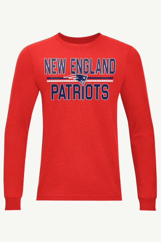 Starter MENS NEW ENGLAND PATRIOTS MESH LOOK LONG SLEEVE T SHIRT