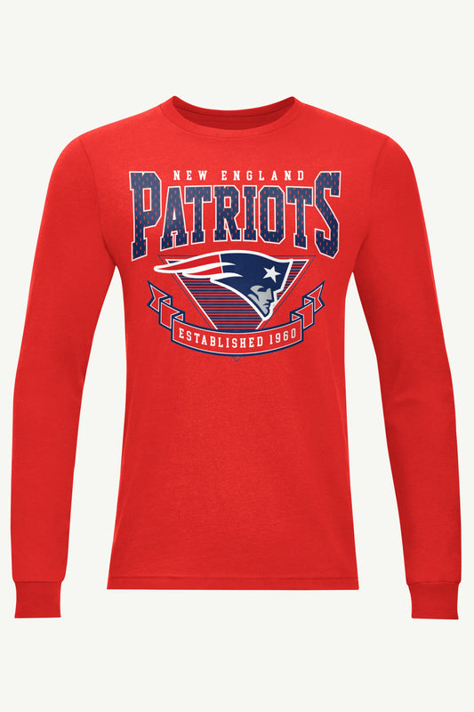 Starter MENS NEW ENGLAND PATRIOTS 80's INSPIRED LONG SLEEVE T SHIRT