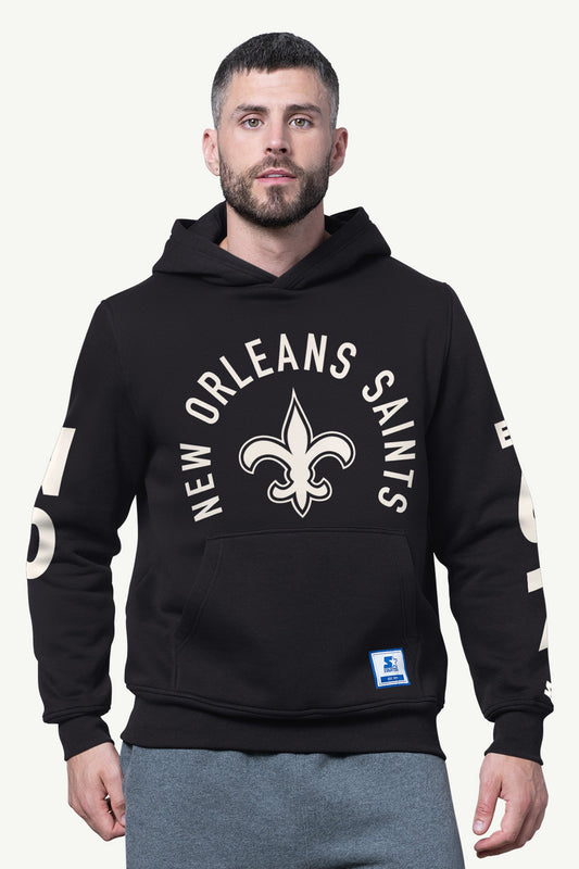 Starter MENS NEW ORLEANS SAINTS HANDOFF FLEECE HOODIE