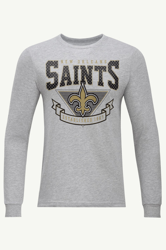 Starter MENS NEW ORLEANS SAINTS 80's INSPIRED LONG SLEEVE T SHIRT
