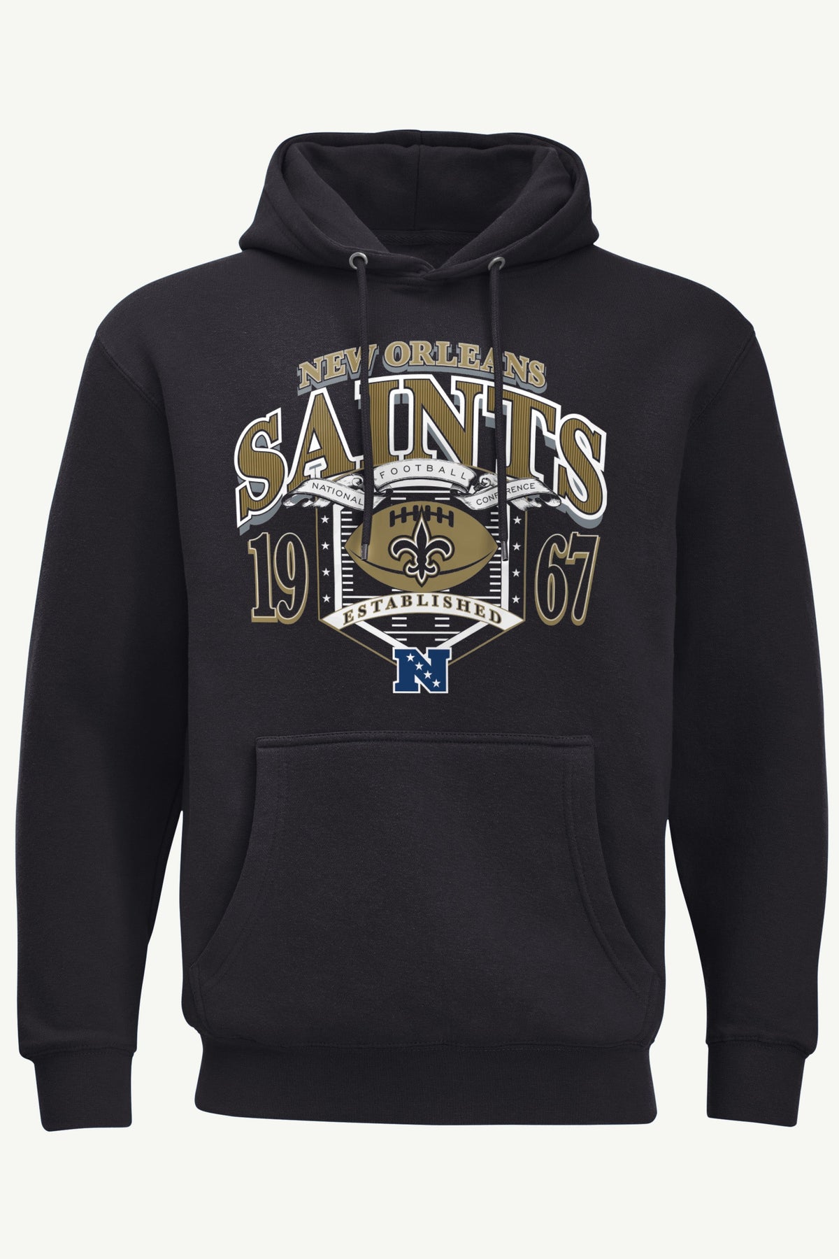 Starter MENS NEW ORLEANS SAINTS 80s INSPIRED FIELD HOODIE