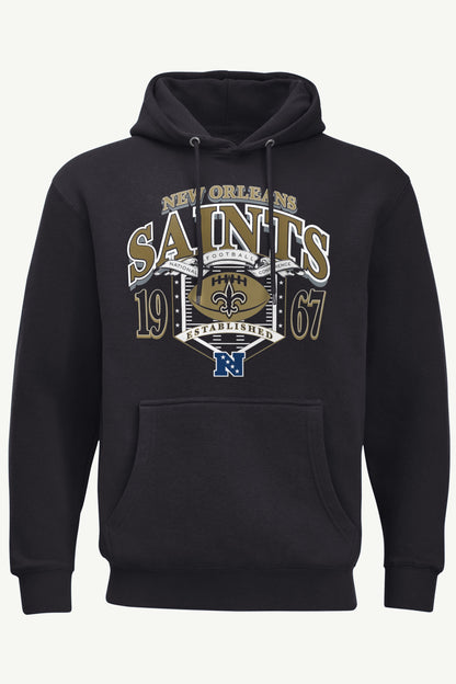 Starter MENS NEW ORLEANS SAINTS 80s INSPIRED FIELD HOODIE