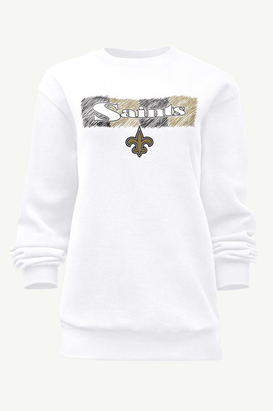 Starter WOMENS NEW ORLEANS SAINTS COLOR SHADING SWEATSHIRT