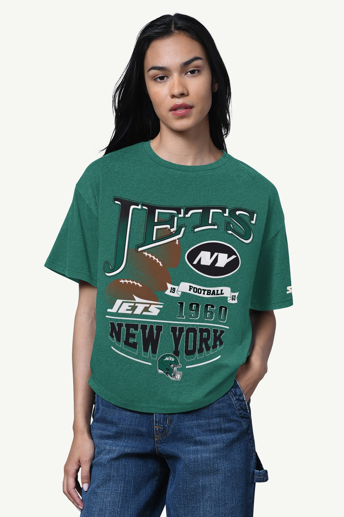 Starter WOMENS NEW YORK JETS HALL OF FAME T SHIRT