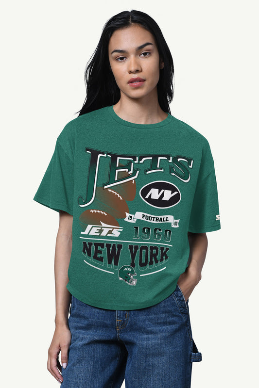 Starter WOMENS NEW YORK JETS HALL OF FAME T SHIRT