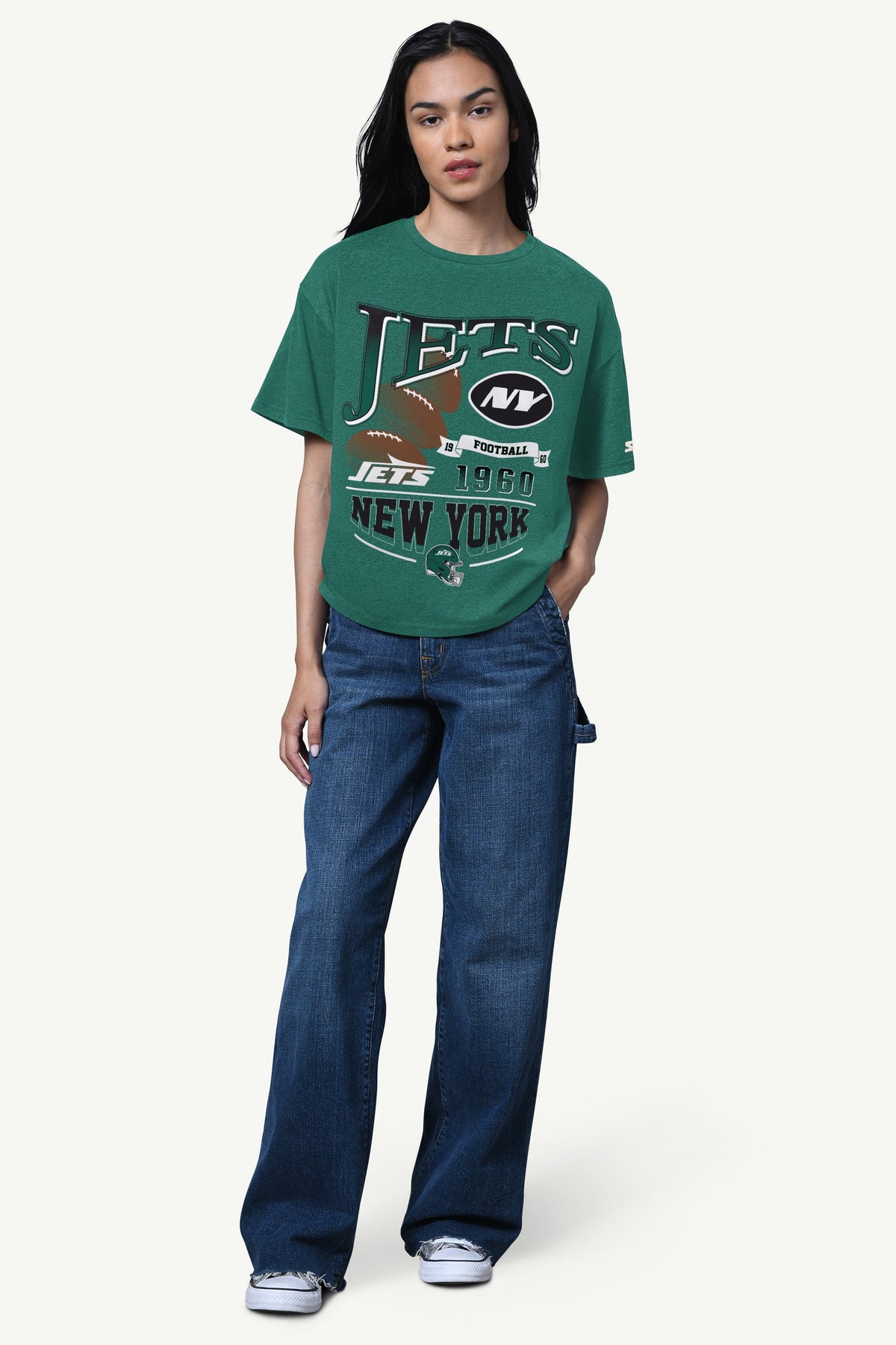 Starter WOMENS NEW YORK JETS HALL OF FAME T SHIRT