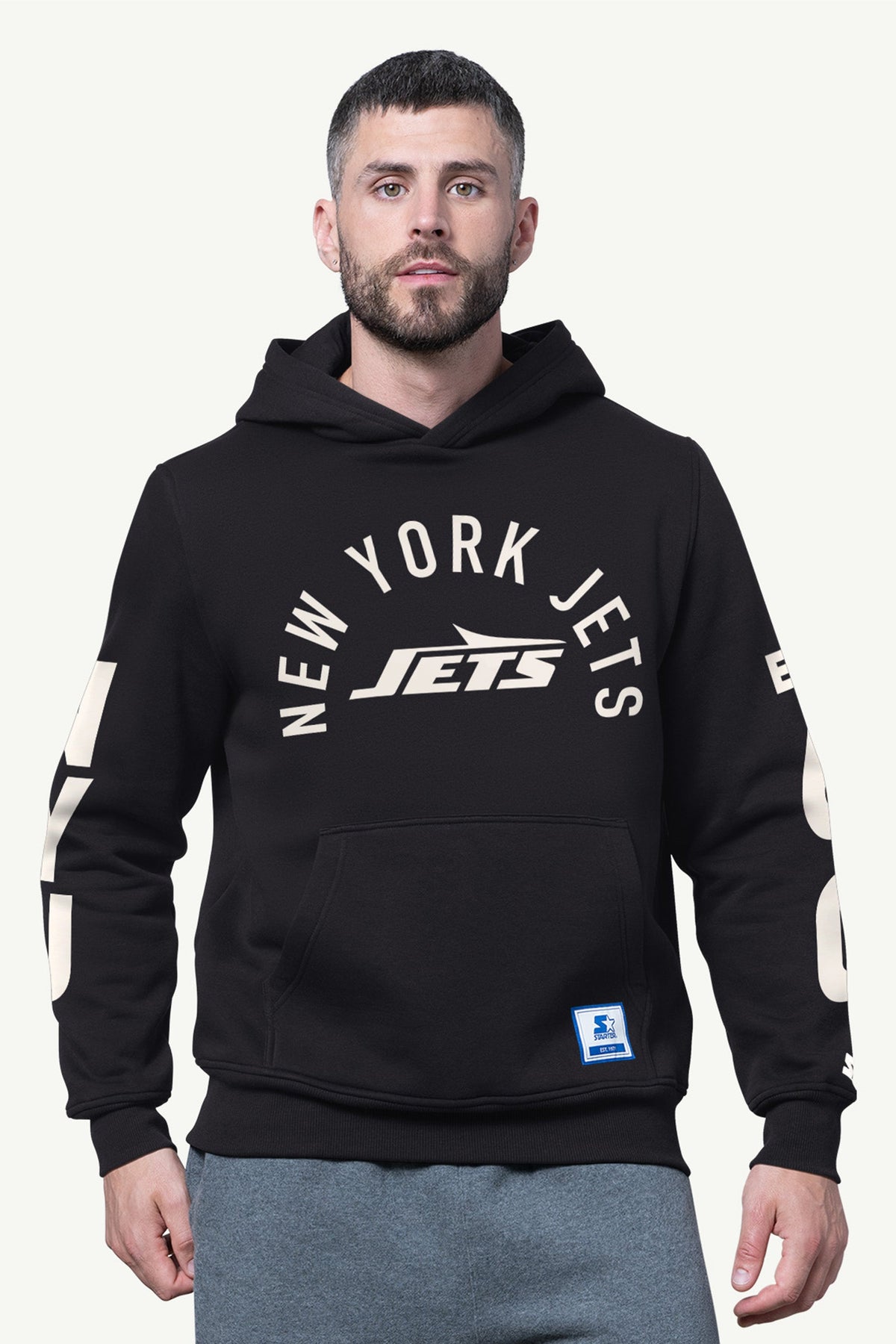 Starter MENS NEW YORK JETS HANDOFF FLEECE HOODIE