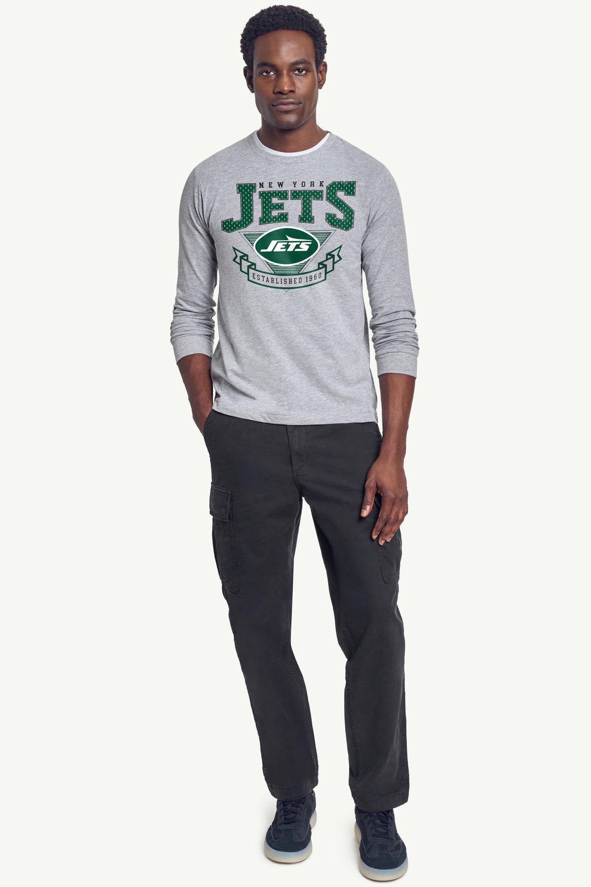 Starter MENS NEW YORK JETS 80's INSPIRED LONG SLEEVE T SHIRT