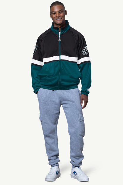 Starter MENS PHILADELPHIA EAGLES VETERAN TRACK JACKET