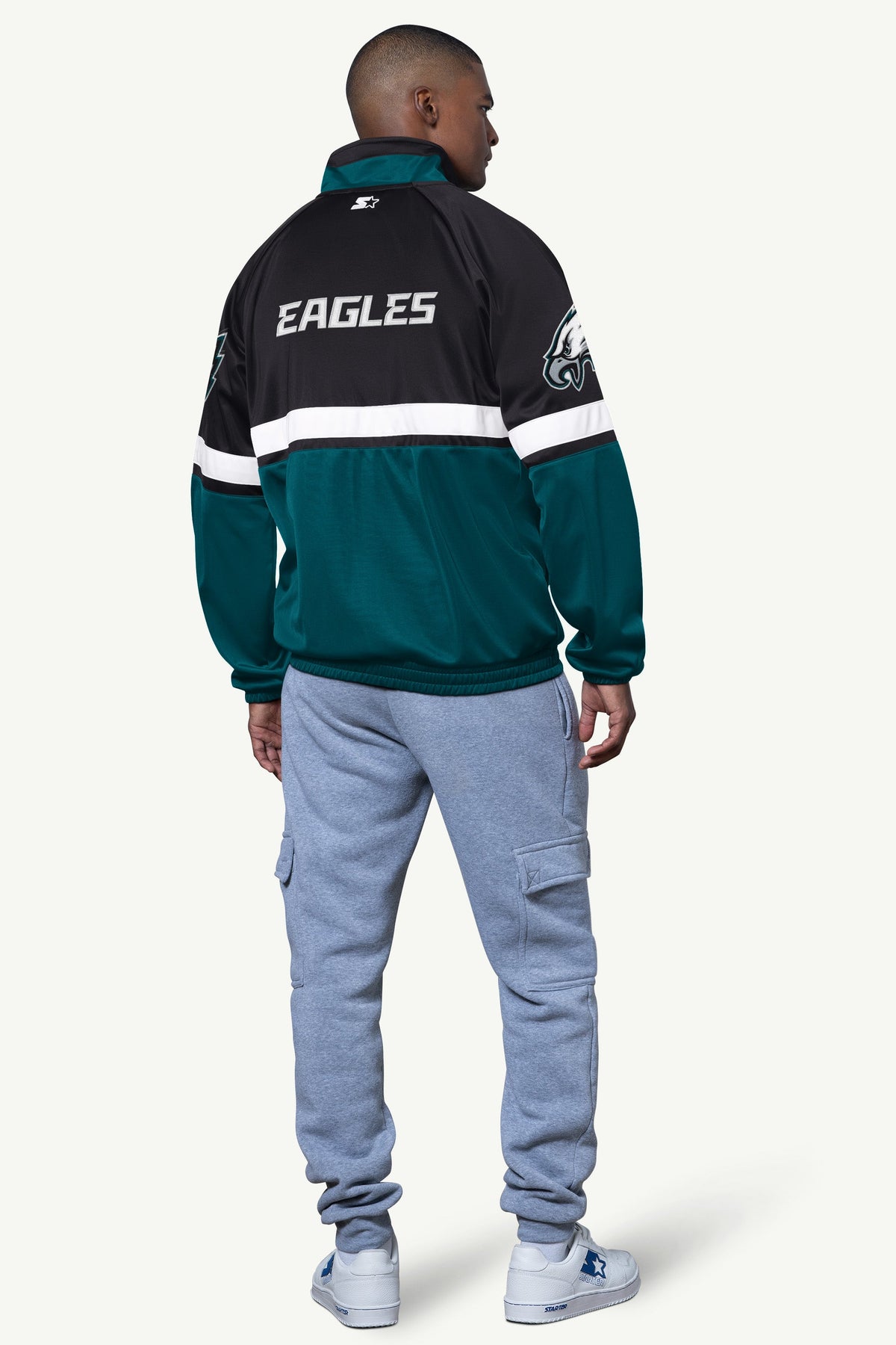 Starter MENS PHILADELPHIA EAGLES VETERAN TRACK JACKET