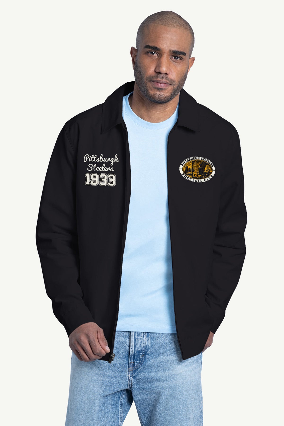 Starter MENS PITTSBURGH STEELERS FRANCHISE FULL ZIP JACKET