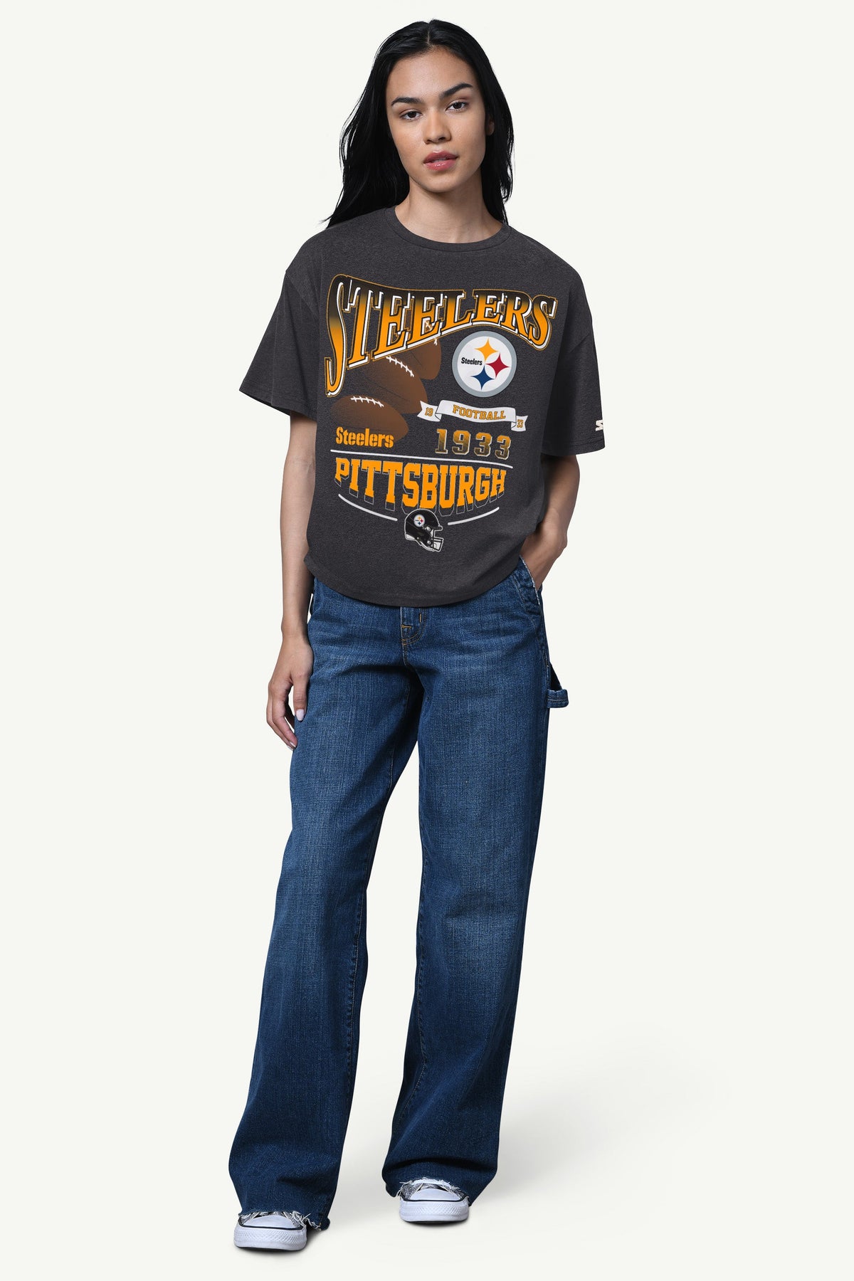 Starter WOMENS PITTSBURGH STEELERS HALL OF FAME T SHIRT