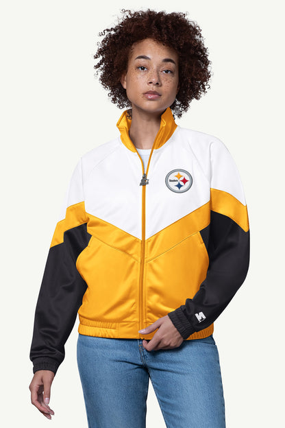 Starter WOMENS PITTSBURGH STEELERS TEAMWORK TRACK JACKET