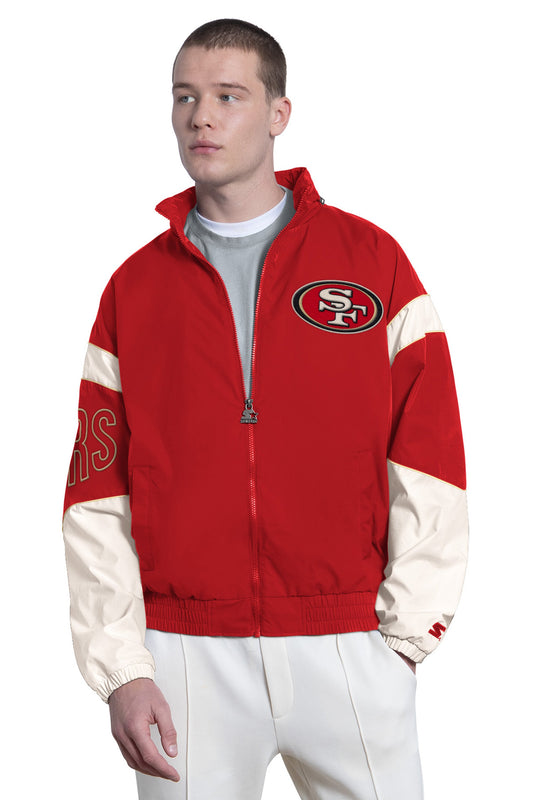 Starter MENS SAN FRANCISCO 49ERS THE GUST FULL ZIP JACKET