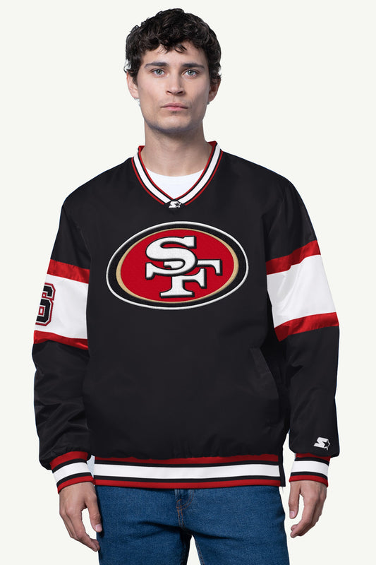Starter MENS SAN FRANCISCO 49ERS V-NECK PULLOVER
