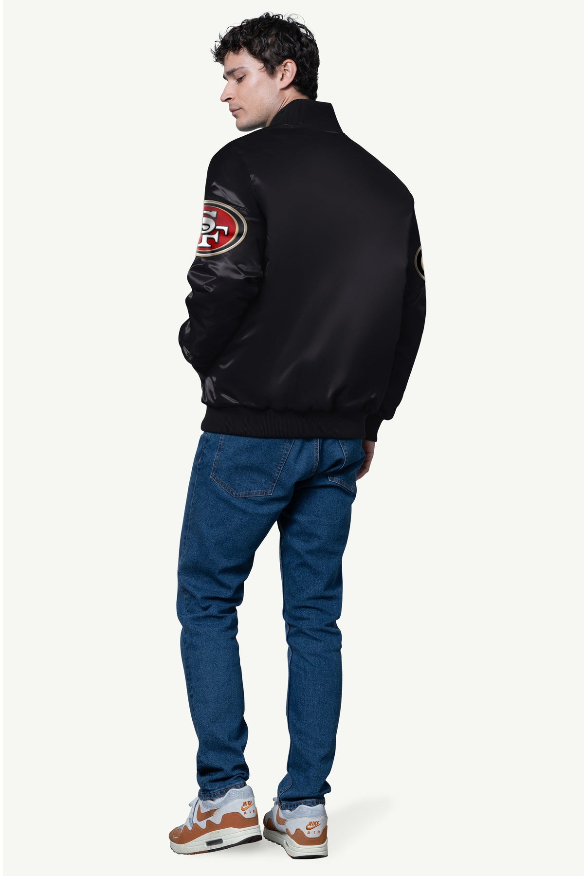 Starter MENS SAN FRANCISCO 49ERS SATIN VARSITY JACKET