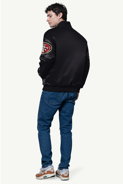 Starter MENS SAN FRANCISCO 49ERS SATIN VARSITY JACKET