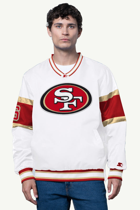 Starter MENS SAN FRANCISCO 49ERS V-NECK PULLOVER