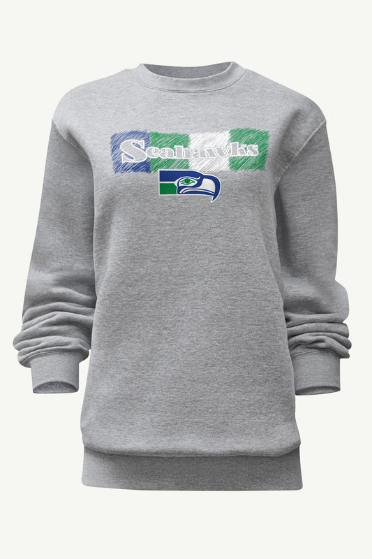 Starter WOMENS SEATTLE SEAHAWKS COLOR SHADING SWEATSHIRT