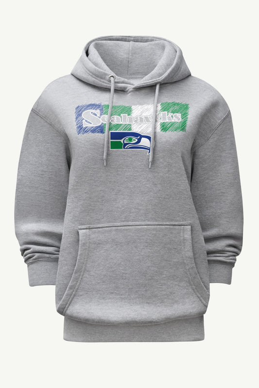 Starter WOMENS SEATTLE SEAHAWKS COLOR SHADING HOODIE