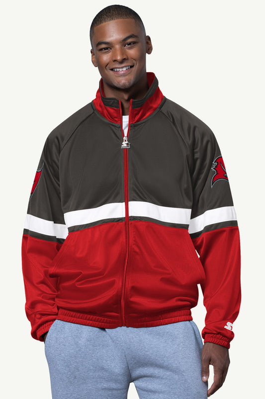 Starter MENS TAMPA BAY BUCCANEERS VETERAN TRACK JACKET