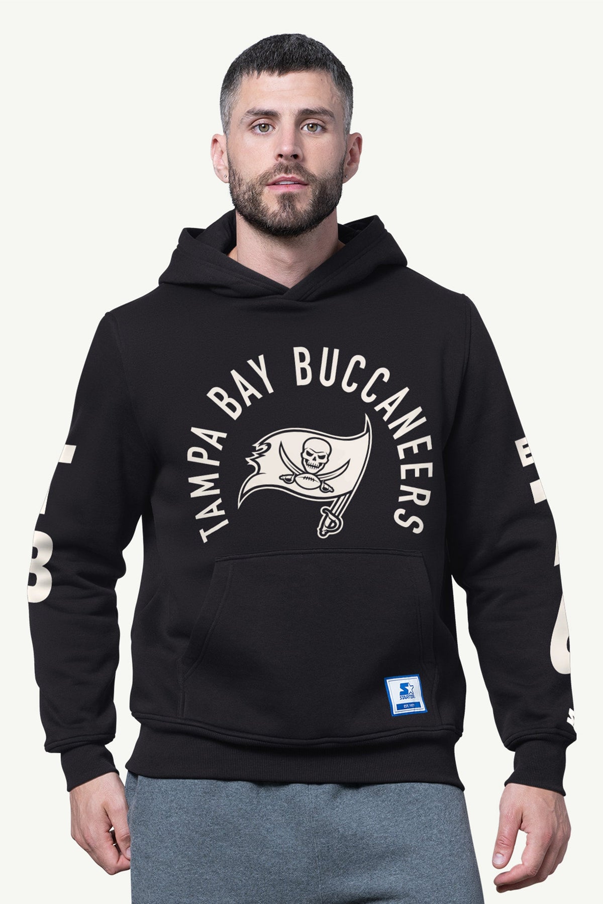 Starter MENS TAMPA BAY BUCCANEERS HANDOFF FLEECE HOODIE