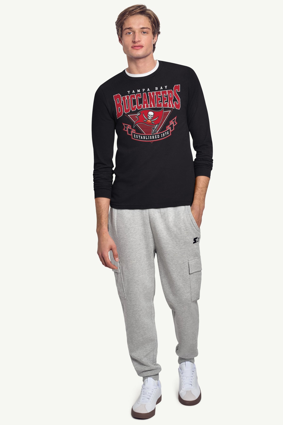Starter MENS TAMPA BAY BUCCANEERS 80's INSPIRED LONG SLEEVE T SHIRT