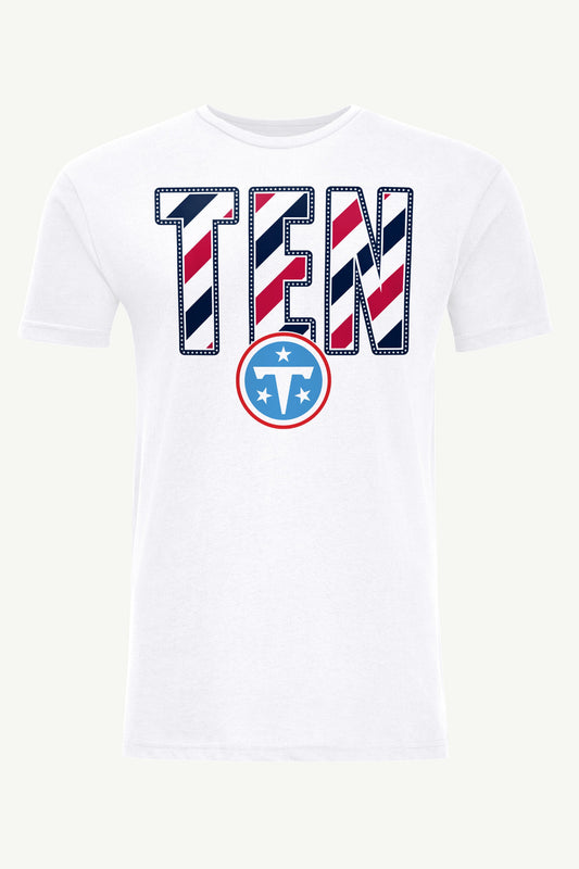 Starter MENS TENNESSEE TITANS STARS AND STRIPES T SHIRT