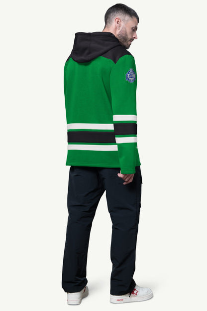 Starter MENS BOSTON CELTICS SLAP SHOT HOODED HOCKEY PULLOVER