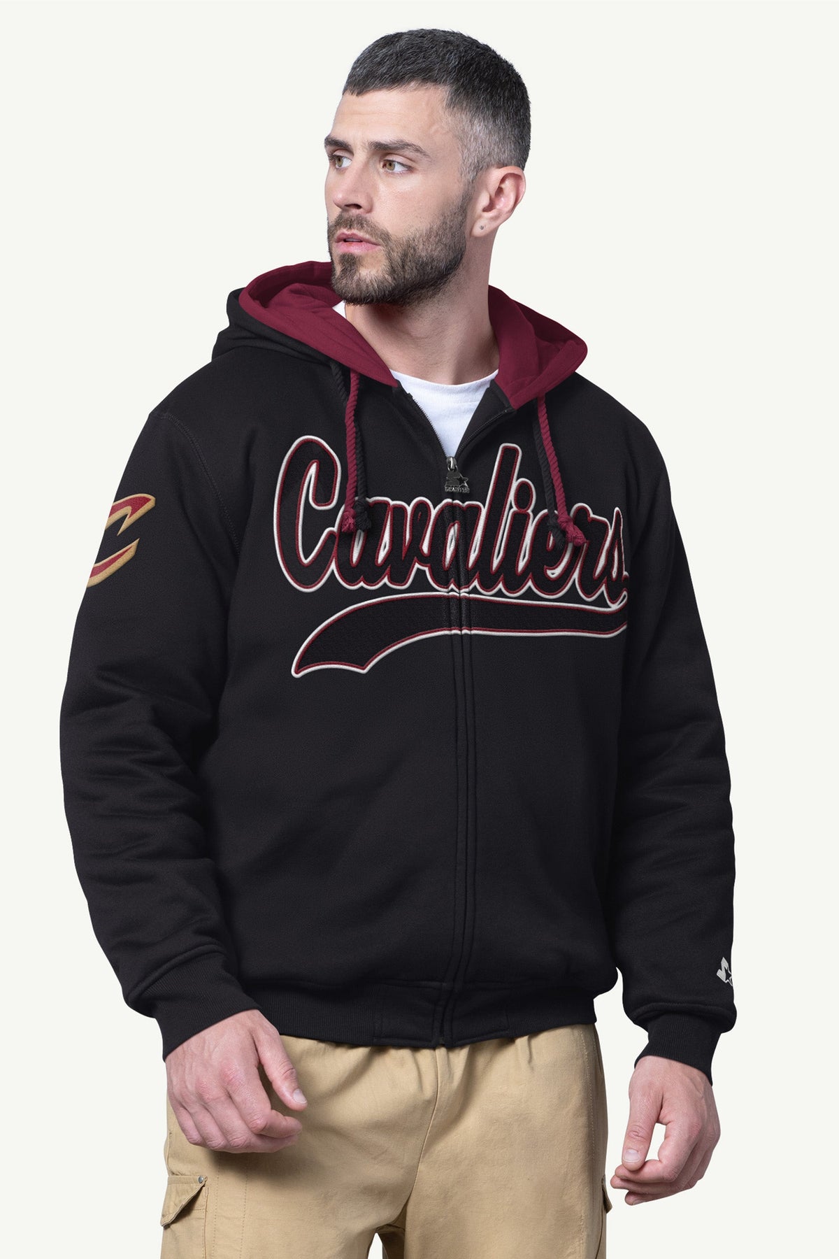 Starter MENS CLEVELAND CAVALIERS ZIP UP SWEATSHIRT