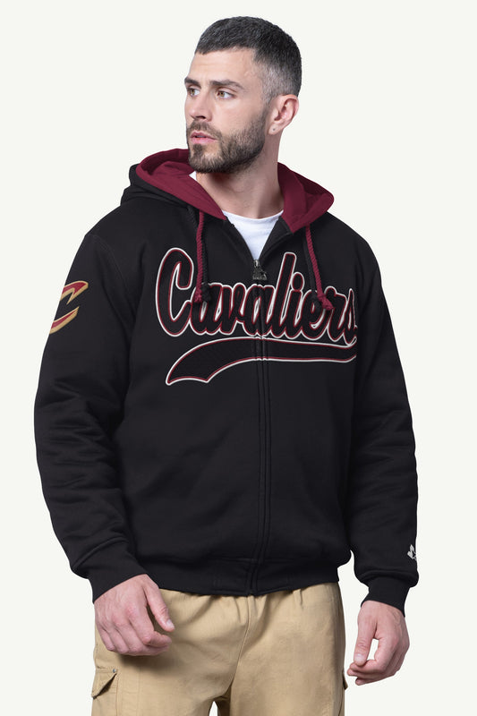 Starter MENS CLEVELAND CAVALIERS ZIP UP SWEATSHIRT