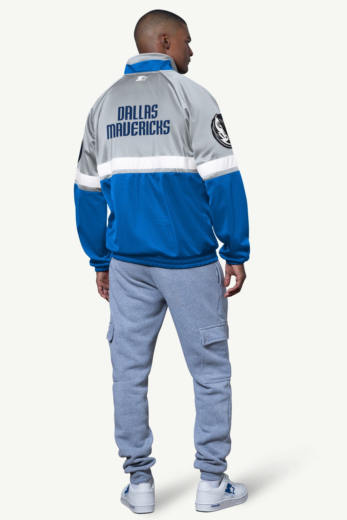Starter MENS DALLAS MAVERICKS VETERAN TRACK JACKET