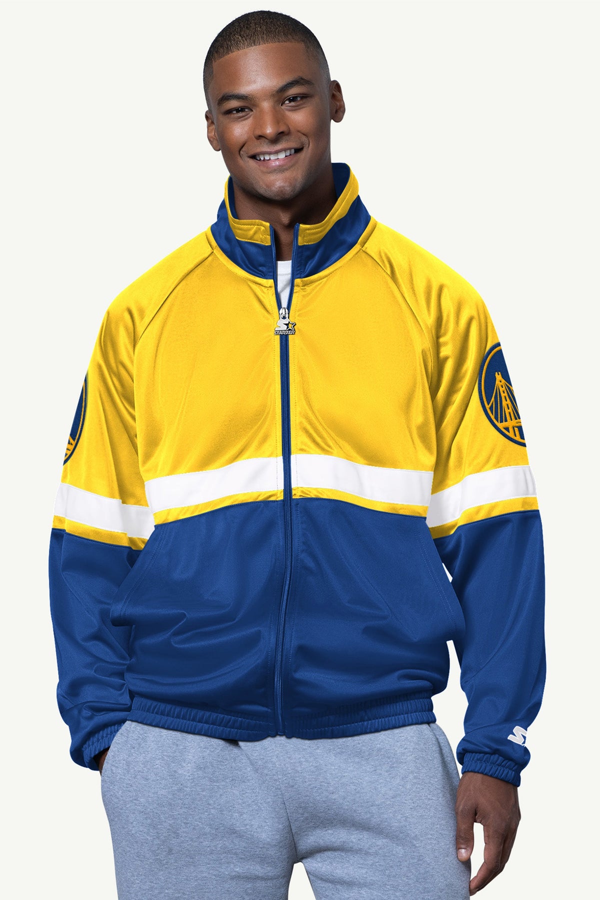 Starter MENS GOLDEN STATE WARRIORS VETERAN TRACK JACKET