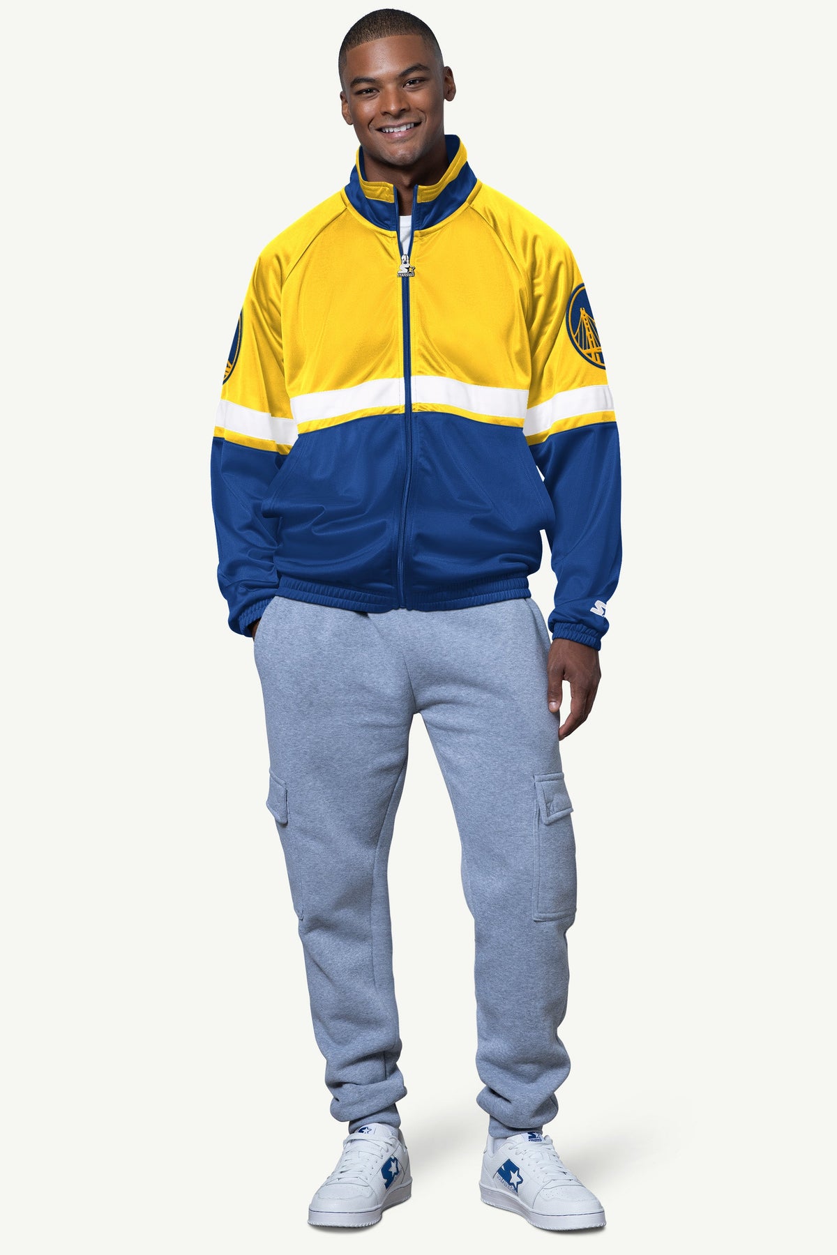 Starter MENS GOLDEN STATE WARRIORS VETERAN TRACK JACKET