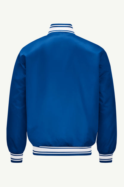 Starter MENS GOLDEN STATE WARRIORS PRINTED GRAPHIC SATIN VARSITY JACKET