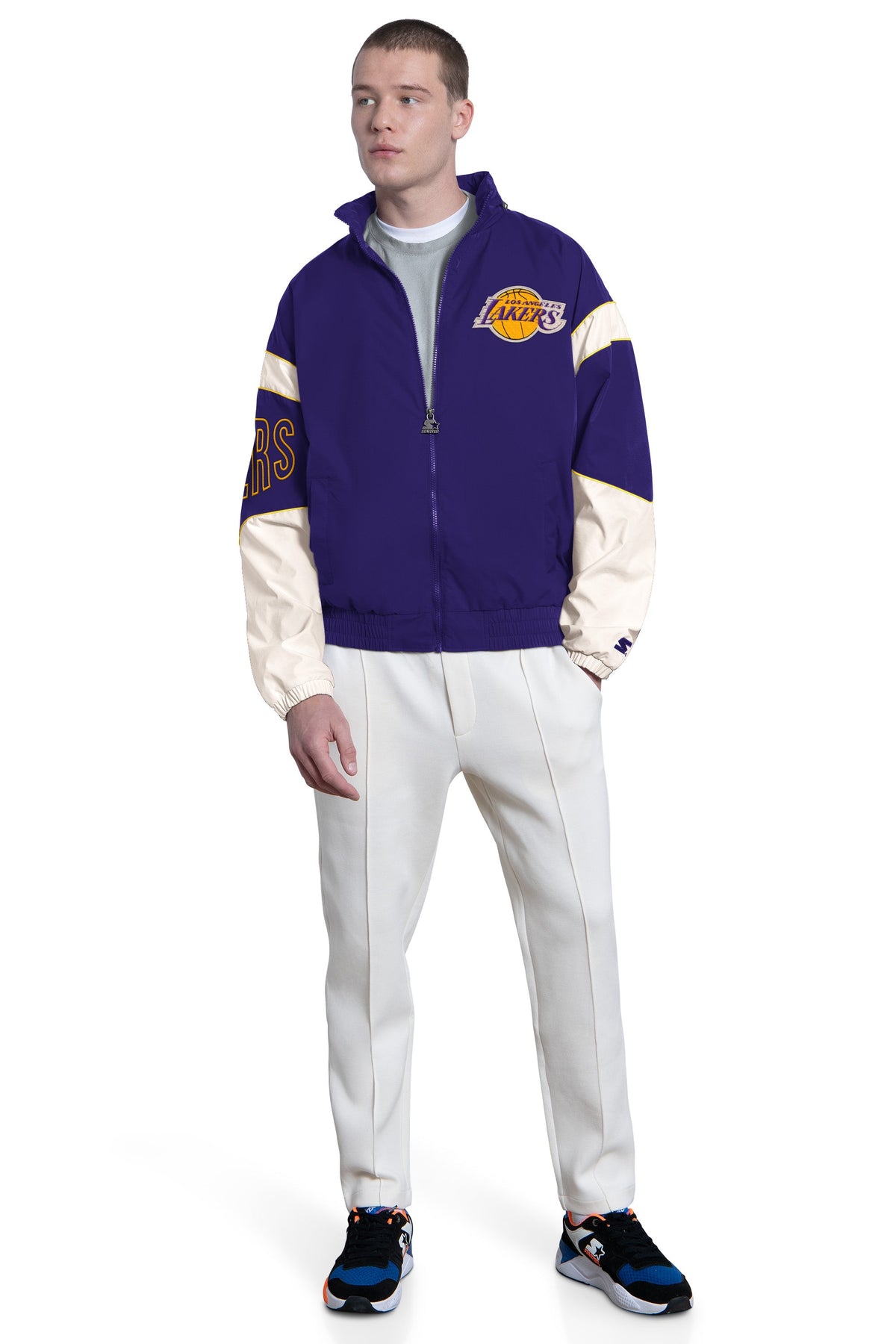 Starter MENS LA LAKERS THE GUST FULL ZIP JACKET