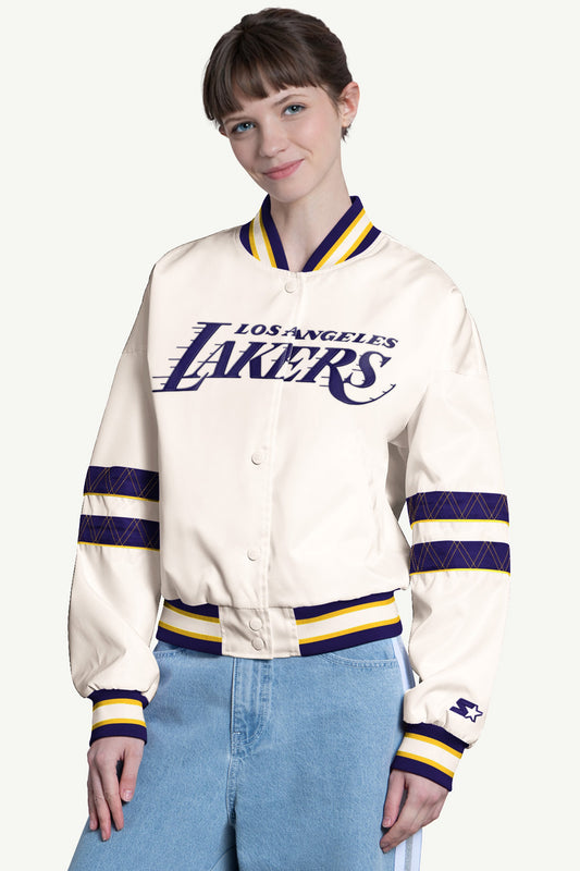 Starter WOMENS LA LAKERS INTERCEPTION VARSITY JACKET