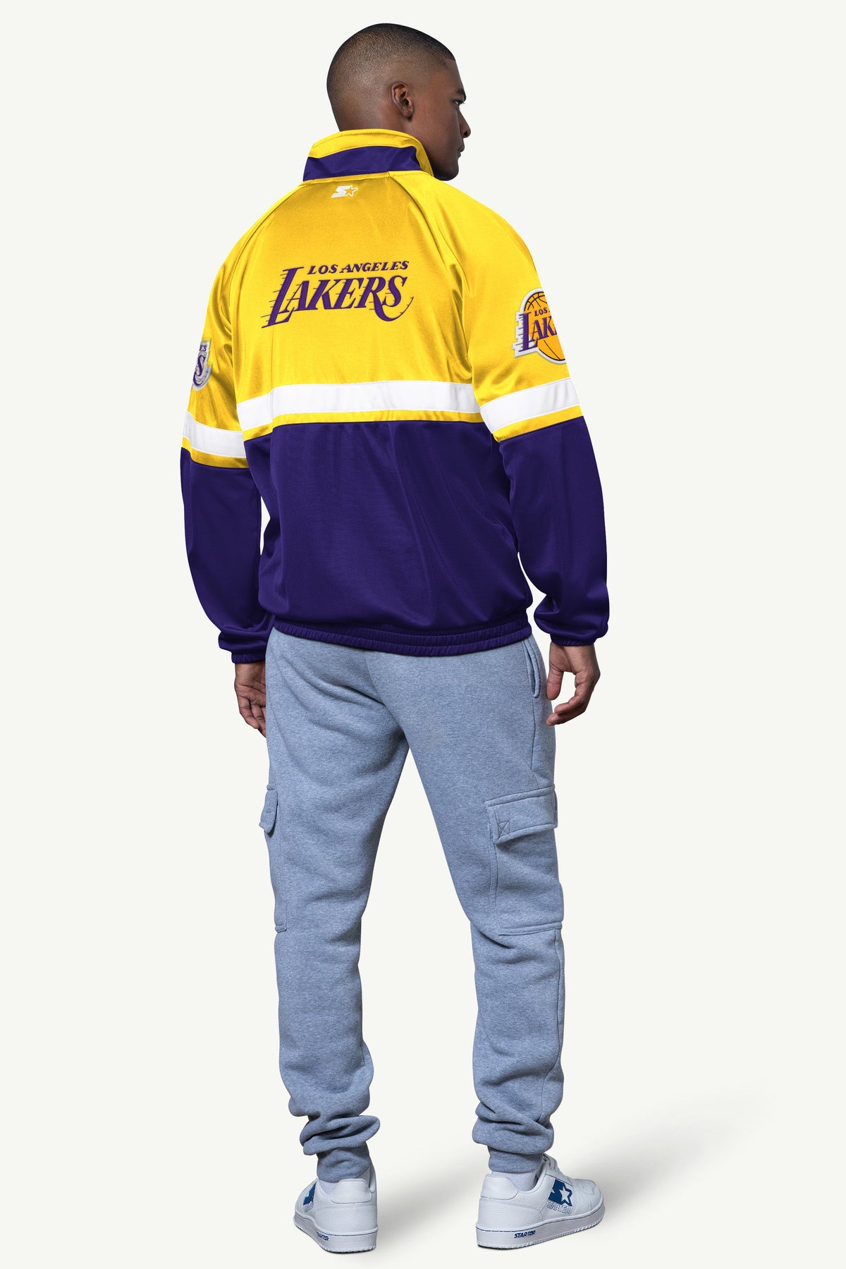Starter MENS LA LAKERS VETERAN TRACK JACKET