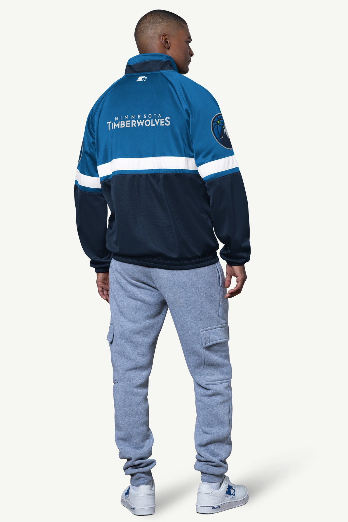 Starter MENS MINNESOTA TIMBERWOLVES VETERAN TRACK JACKET