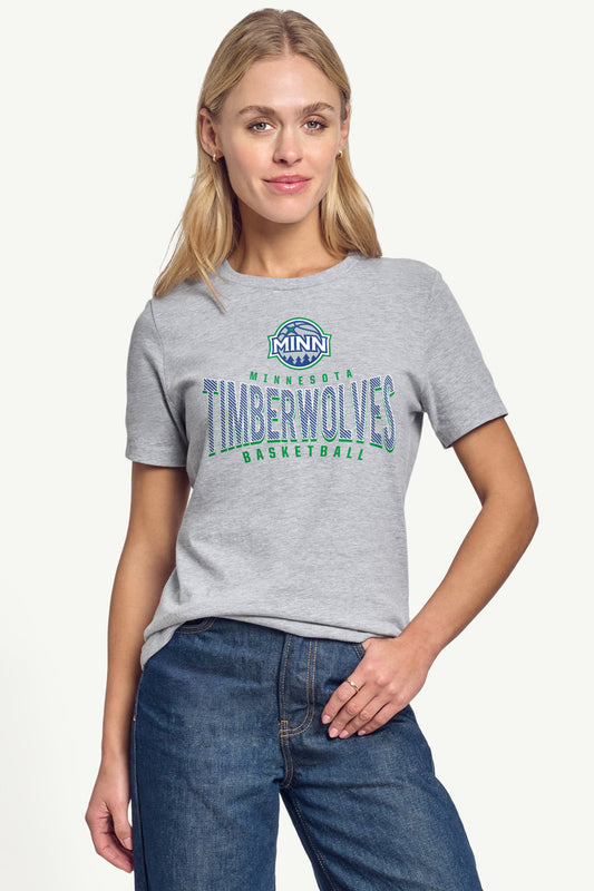 Starter WOMENS MINNESOTA TIMBERWOLVES UNDER THE ARCH T SHIRT