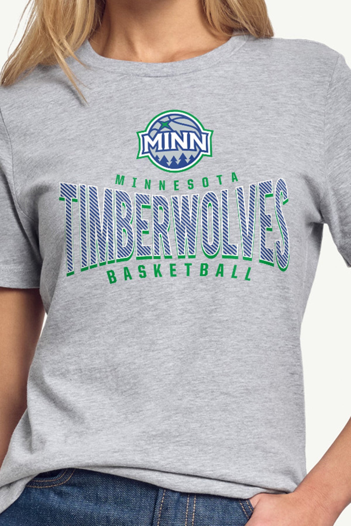 Starter WOMENS MINNESOTA TIMBERWOLVES UNDER THE ARCH T SHIRT