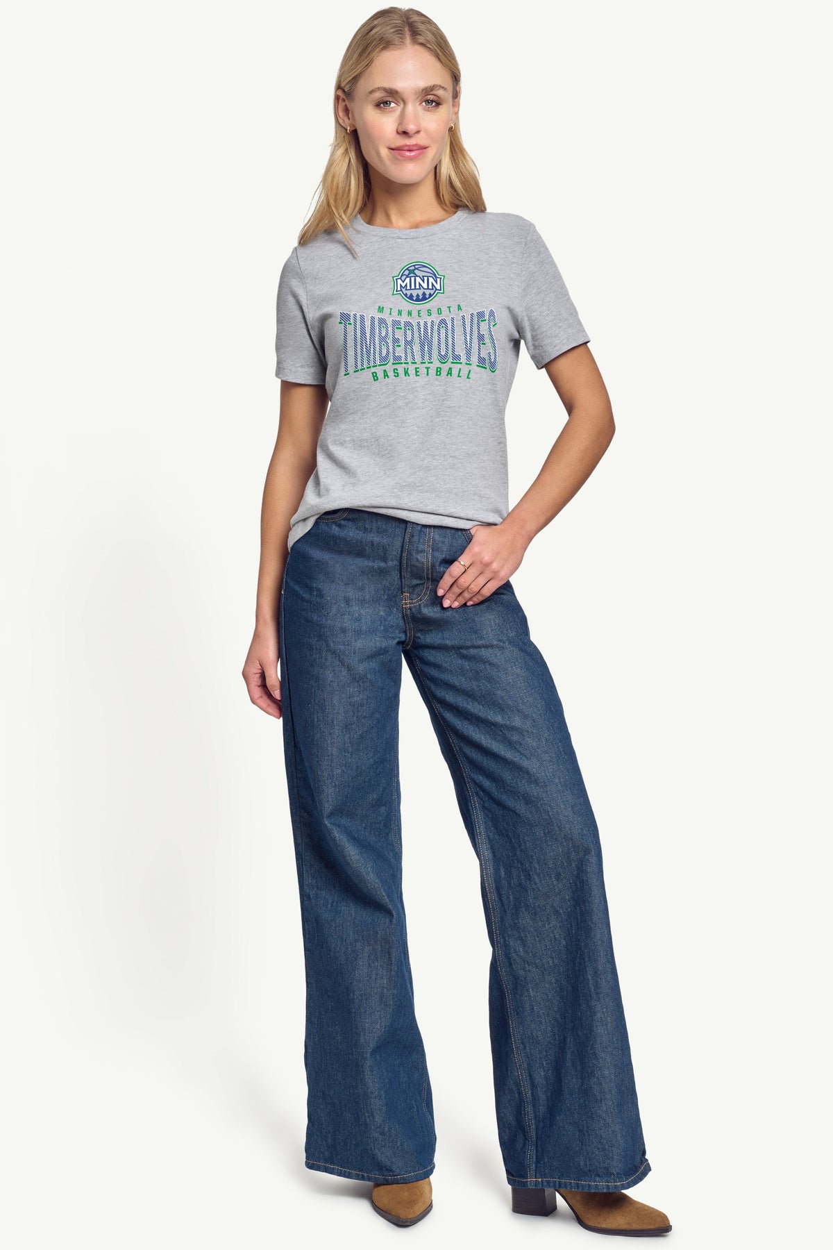 Starter WOMENS MINNESOTA TIMBERWOLVES UNDER THE ARCH T SHIRT