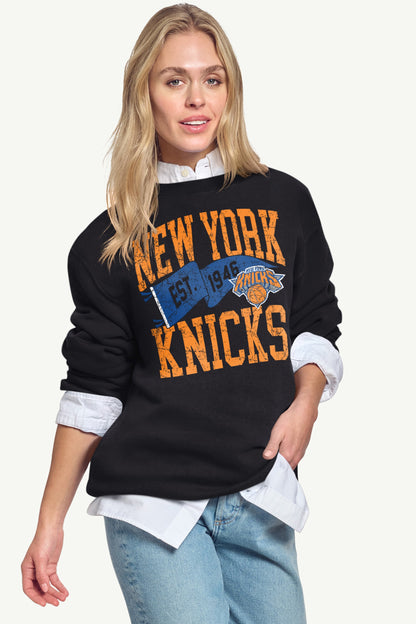 Starter WOMENS NEW YORK KNICKS PENNANT SWEATSHIRT