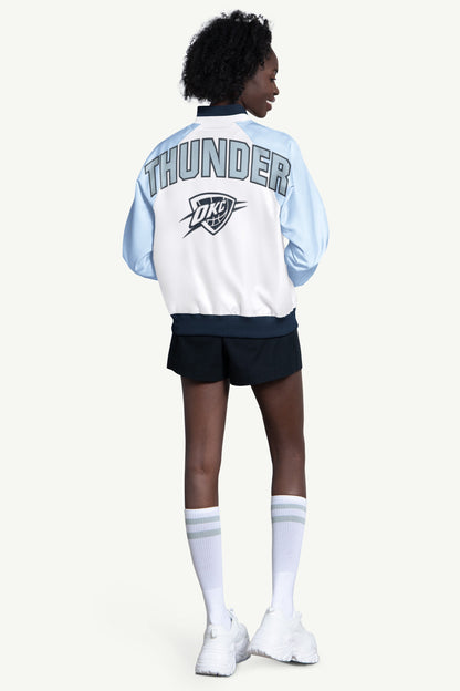 Starter WOMENS OKLAHOMA CITY THUNDER BLITZ VARSITY JACKET