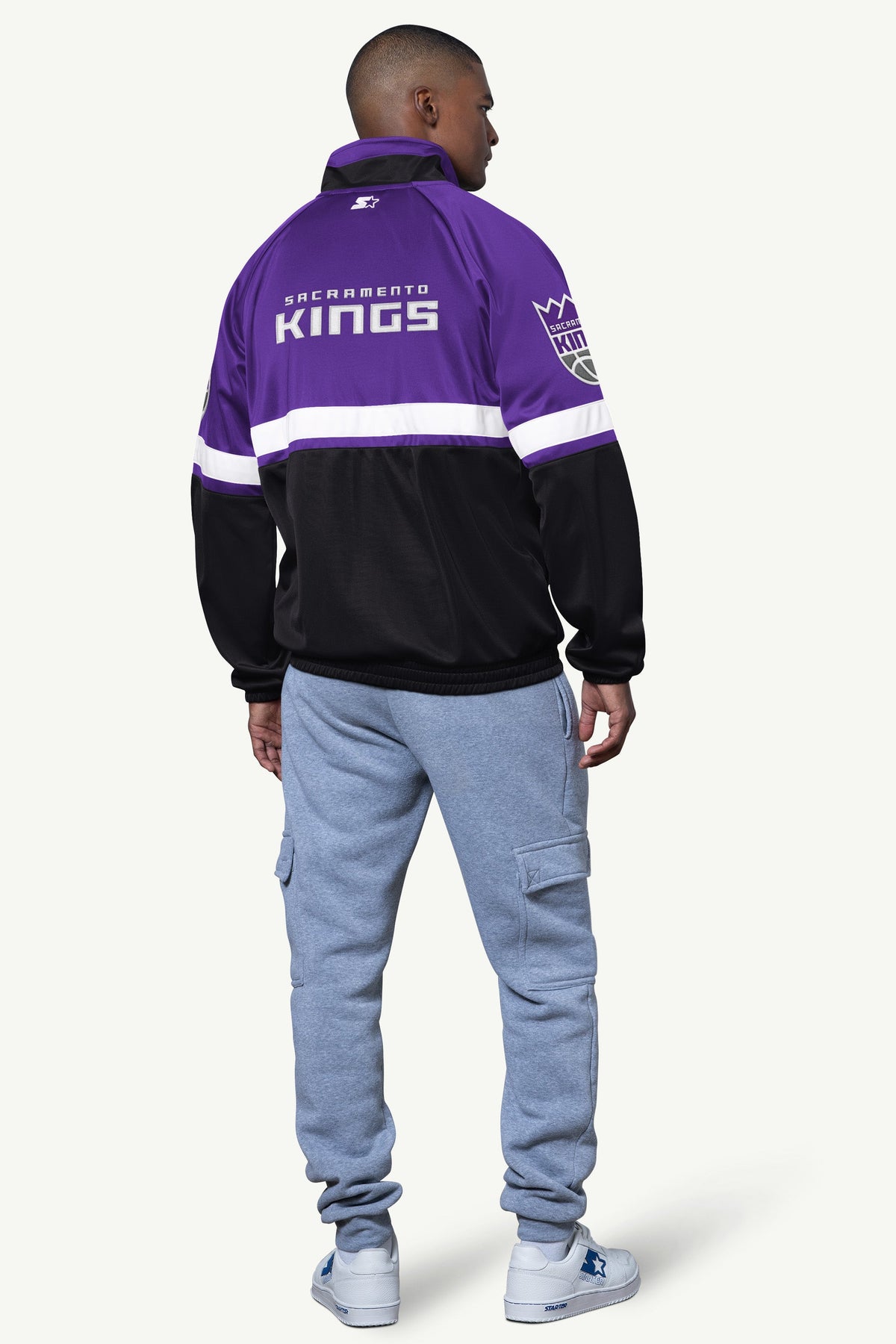 Starter MENS SACRAMENTO KINGS VETERAN TRACK JACKET