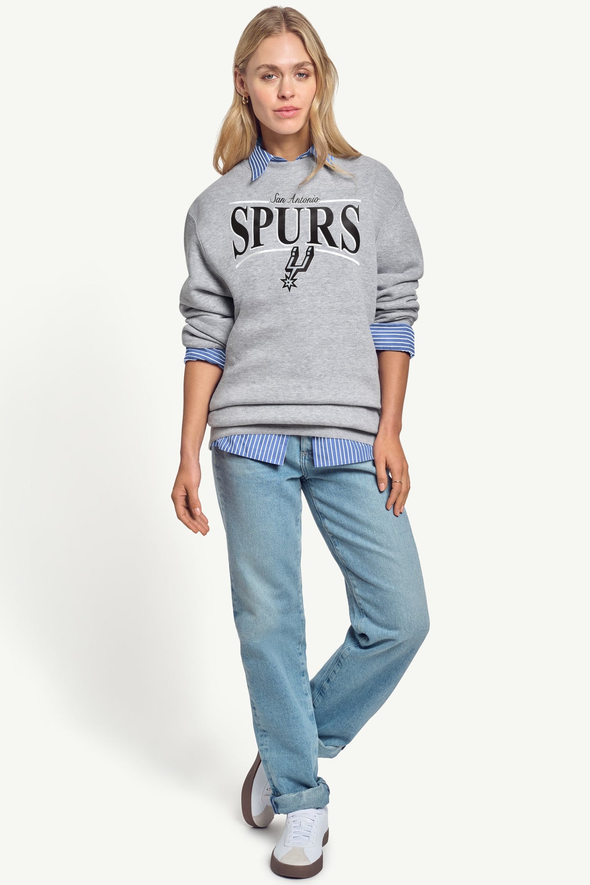 Starter WOMENS SAN ANTONIO SPURS ARCH SWEATSHIRT