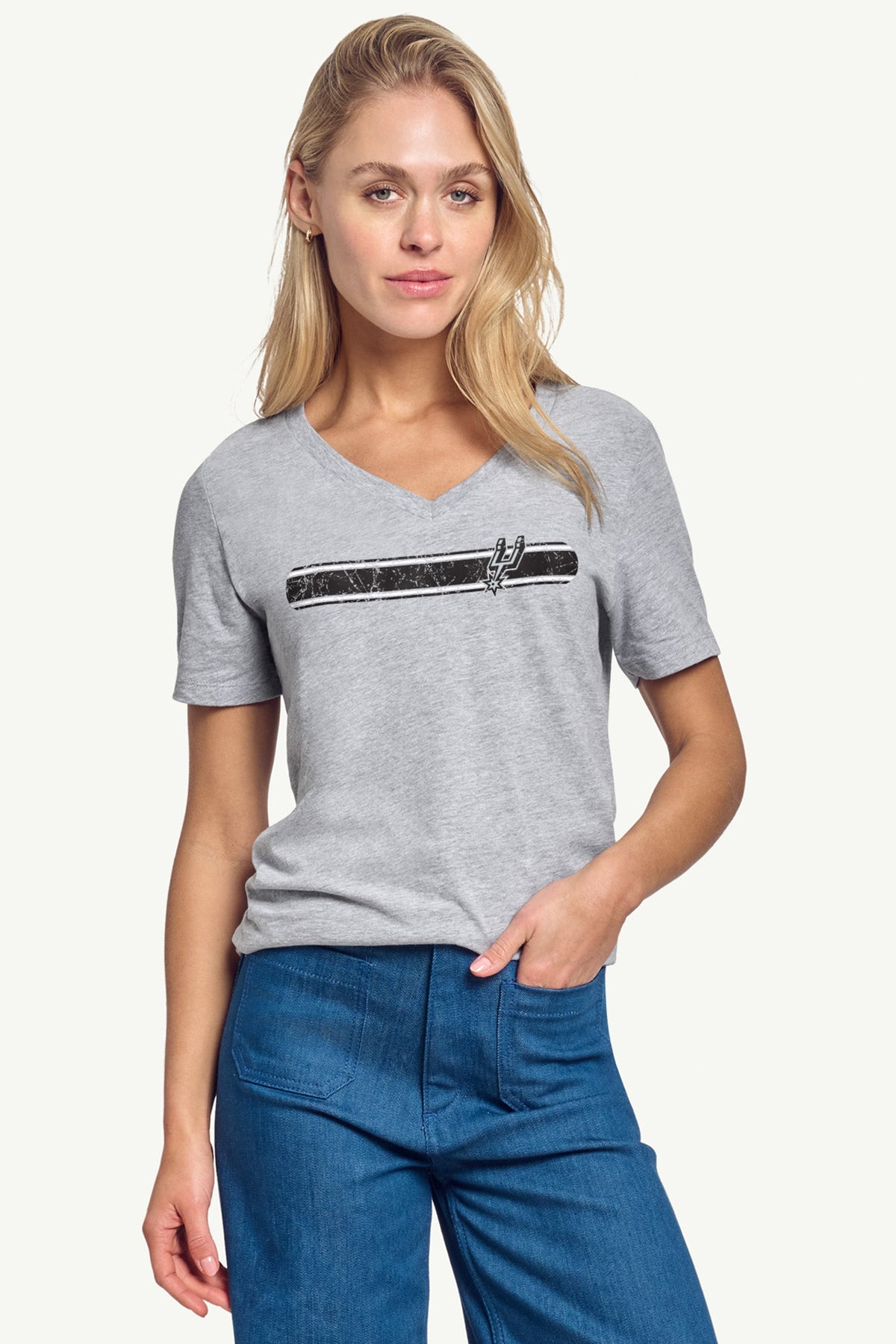 Starter WOMENS SAN ANTONIO TEAM STRIPE T-SHIRT