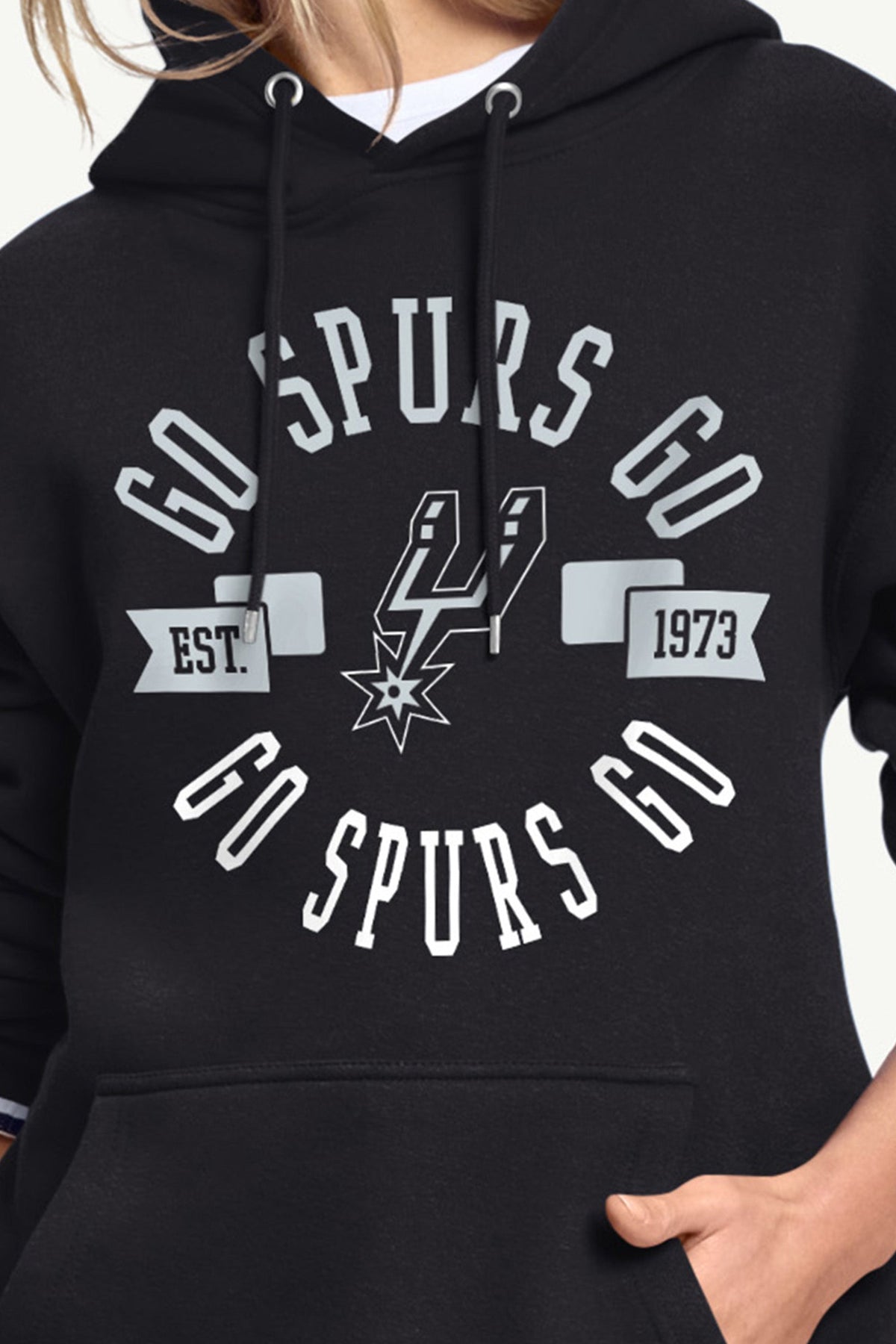 Starter WOMENS SAN ANTONIO SPURS GO SPURS GO HOODIE