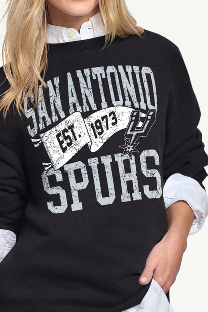 Starter WOMENS SAN ANTONIO SPURS PENNANT SWEATSHIRT