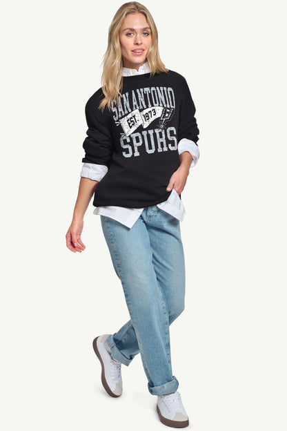 Starter WOMENS SAN ANTONIO SPURS PENNANT SWEATSHIRT